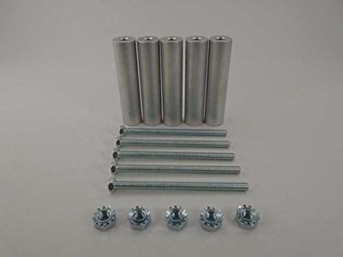 1/2 aluminum spacer 5 Pack 2 1/8" x 1/2" O.D.
