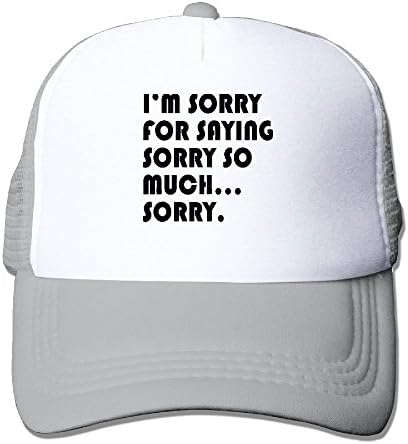 AKQQ0XXA Custom Cute Unisex Sorry For Being Sorry - Funny Apology Meme Hip Hop Hats Caps Ash