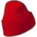 12 Inch Long Knitted Beanie - Red OSFM