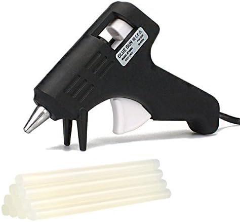 SBDX 20W MINI Hot Glue Gun with 10pcs Glue Sticks, Strong Full Size High Temperature Hot Melt Glue Gun Kit Adhesive Art Craft Industrial Glue Gun With Stand Holder