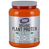 NOW Foods Sports Organic Plant Protein, Creamy Vanilla Powder, 2 Pounds