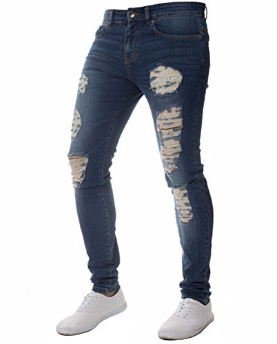 men skinny biker jeans