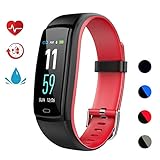 Qiufeng Fitness Tracker,Activity Tracker Smart Watch Health Bracelet Waterproof Wristband with Heart Rate Blood Pressure Pedometer Sleep Monitor Calorie Step Counter for Android and iOS