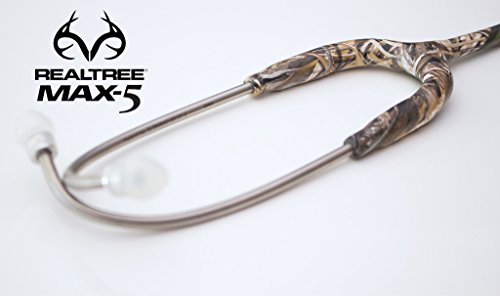 MDF Realtree Max-5 Camo MD One Stainless Steel Dual Head Stethoscope - Free-Parts-for-Life & - Limited Edition (MDF777RT)