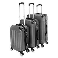 Ryokozashi 3 Pcs Luggage Set, Expandable Travel Suitcase with Spinner Wheels Lightweight Durable ABS Hardshell TSA Lock 20 24 28 inch