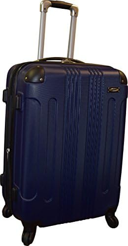 Kemyer 650 Series Hardside Wheeled Spinner 24 Inch Medium Luggage Suitcase (Navy)