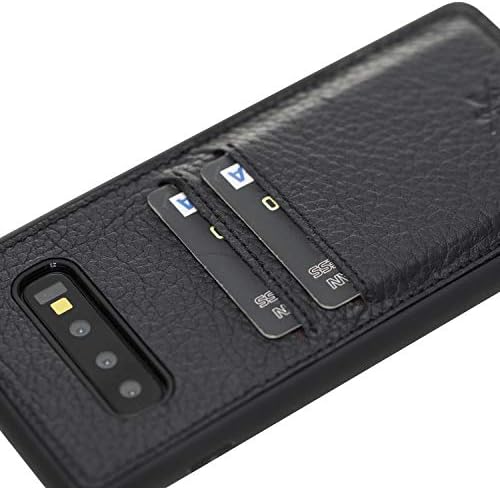 Venito Cosa Leather Wallet Case Compatible with Samsung Galaxy S10 Plus (6.4 inch) – Extra Secure with Padded Back Cover - Black