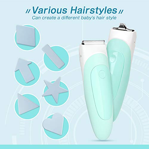 Baby Hair Clipper, Professional Baby Hair Trimmer for Infants and Kids, Electric Toddler Hair Clipper, Ultra Quiet Waterproof Rechargeable Baby Haircut Kit.