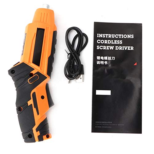 Hochwertiger 4,5 N·m Max. Drehmoment Handheld Akkuschrauber Akkuschrauber Akkuschrauber Akku mit LED-Licht USB-Kabel…