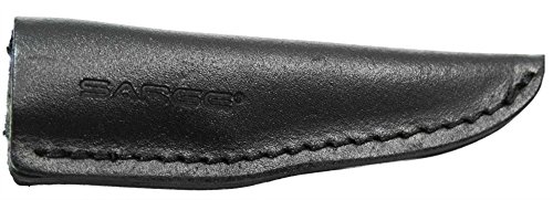 Sarge Knives SK-704 Mini Hunter Fixed Blade Knife with 2-5/8-Inch Stainless Blade and Black Derlin Handle, Black