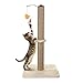 Akarden Cat Scratching Post, 360 Degree Rotating Cat Claw Scratcher with Hanging Ball, Cat Furniture, Soft Smooth Plush, 26.3'' in Height