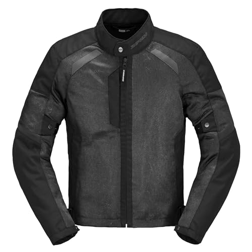 SPIDI Mens Tek Net Motorcycle Jacket Tour Jacket, black, S
