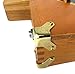 8-Pack Small Brass-Plated Box, Trunk & Cabinet Corners - Includes Mounting Screws