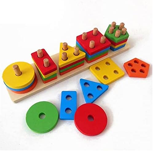 Wood Shape Sorter Educational Toy for Children by Play2Learn price - Main Image