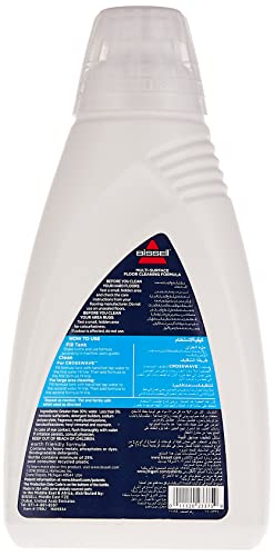 Bissell CrossWave & SpinWave Multi-Surface Cleaning Formula, 1789, 32 oz - Pack of 4, Safe on Sealed Hard Floors and Area Rugs, Dissolves Dirt, Grime and Tough Sticky Messes, Spring Breeze Scent