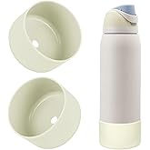 BKBY 2PCS Silicone Water Bottle Boot, Compatible with Owala 24oz 32oz 40oz, Protective Anti-Scratch & Anti-Dent No Noise Sleeve Cover for FreeSip/Twist/Flip Water Bottles (Iced Breeze, 40oz)