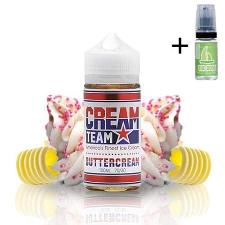 E Liquid Kings Crest Buttercream 100ml - 70 vg 30 pg - Ohne Nikotin + Liquid The Boat 10ml Zitrone und Limette - Ohne Nikotin