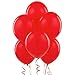 AFTERLOON® Biodegradable Balloons 24 pcs Red 12 Inch, Matte Color Thickened Extra Strong Latex Helium Float, Multicolor Colorful Bulk Color ballon baloon Globos Para Decoration De Fiestas Kids
