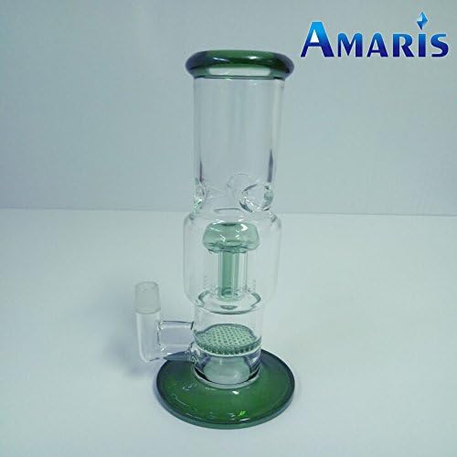 Amaris 14mm Joint Glass Barrel Water Cyclone Perc Green