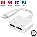 Headphone Adapter for iPhone X Adapter AUX Audio Jack Adapter Car Charger Earphone Cable Converter Compatible for iPhone X/XS/XR/7/7P/8/8Plus Support All iOS System[Audio+Charge+Call+Volume Control ]