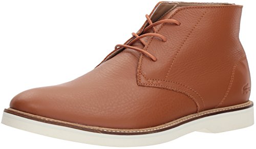 Lacoste Menâ€™s Sherbrooke Boots,Tan/Off White Leather,8.5 M US