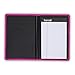 Samsill Fashion Portfolio for Women, Diamond Deboss Design, Junior Size Writing Pad, 5 x 8 inches (Pink)