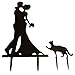 Funny Bride Groom and Pet Cake Topper