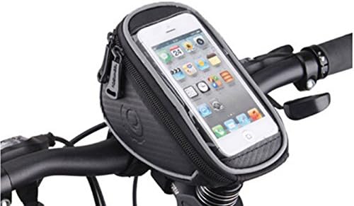 Bicycle Phone Bag Handlebar Tube Mount Transparent PVC Cycling Pouch Mobile Phone Screen Touch iPhone 7 7+ 6s+ 6 5 5s 5c SE Samsung Galaxy S7, S7 Edge, S6, S5J7, J3 and smartphones 5.5" or smaller …