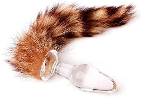 Lubes and Toys Glass Plug Fox Tail Cat Juguetes Funnyuales Funny Toys, Toy Products,Clear