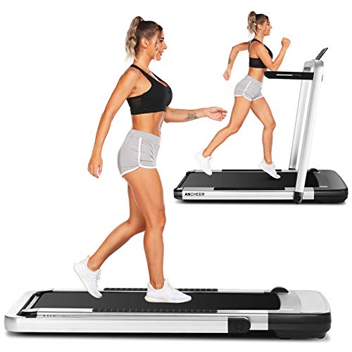 ANCHEER Treadmill,2-in-1 Folding Treadmill for Home,Electric Under-Desk  Treadmill with App Remote Control, L