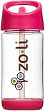 ZoLi SQUEAK Straw Water Bottle - Pink - 12 oz