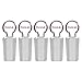 StonyLab Glass Penny Head Glass Hollow Stopper for 24/40 Outer Joint Glass, with Closed Bottom (5 Pack)