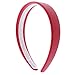 Bright Red 1 Inch Wide Leather Like Headband Solid Hair band for Women and Girls