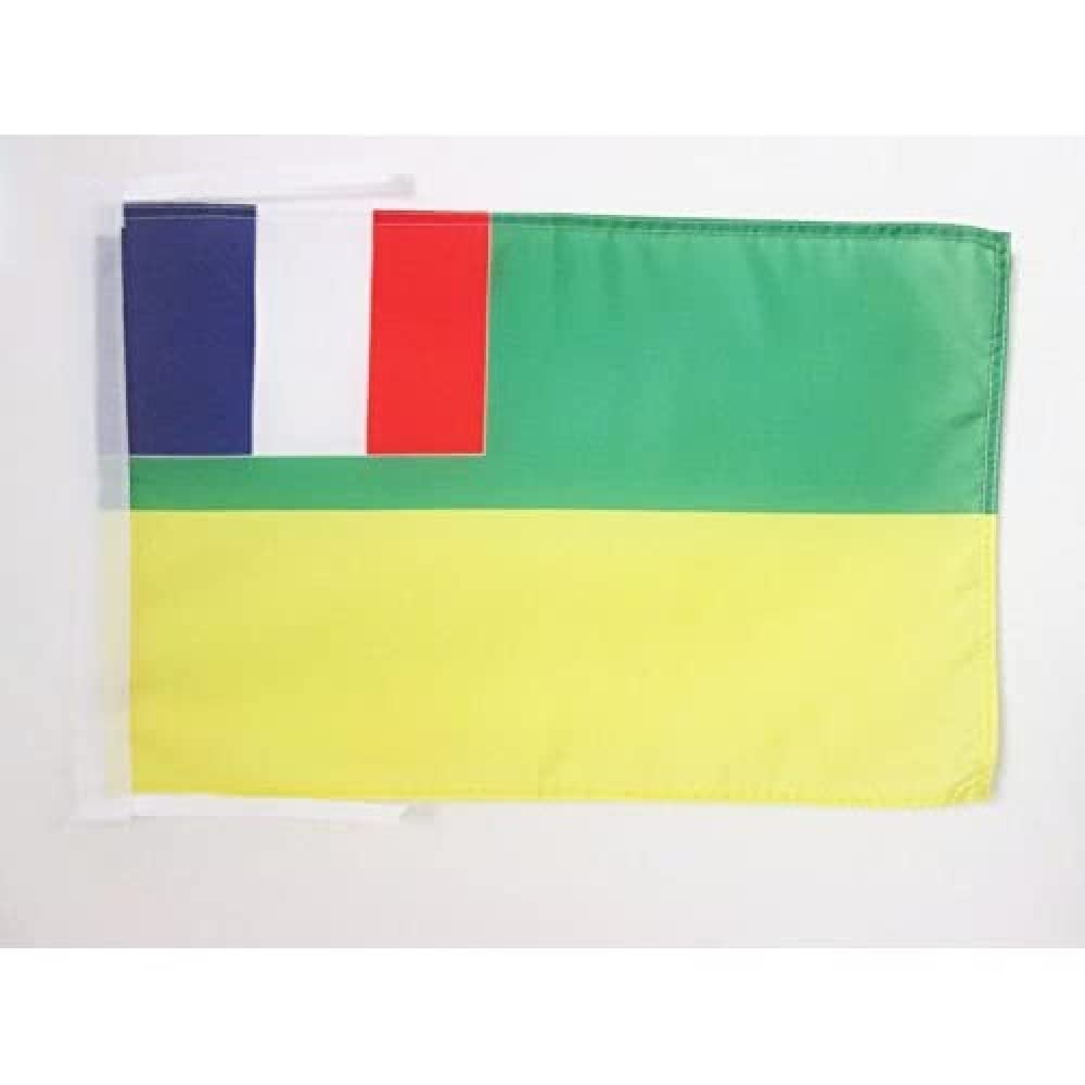 AZ FLAG - French Congo 1959-1970 Flag - 18'' x 12'' - 100% Polyester Middle Congo Small Banner with Two Cords - Fade Resistant - Vivid Colors - 18x12 in - 45x30 Cm โ image 1