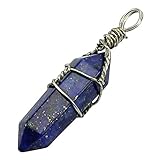 HeroNeo® Natural Crystal Healing Point Pendant Chakra Cut Gemstone Jewelry Necklace New (Lapis lazuli)