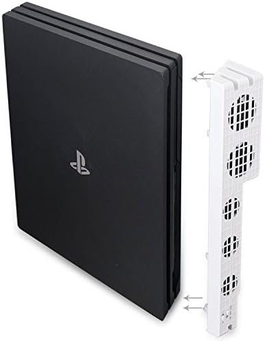 PS4 Pro External USB 5 Fan Turbo Cooler in Glacial White