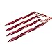 Tripmas Premium Aluminum Tent Stakes 10 Pack - Swirled Shape Tent Pegs with Nylon Pouch - 8