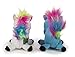 goDog (2 Count Magical Creatures Unicorn Squeaky Plush Dog Toy, Chew Guard Technology - Blue/White, Small