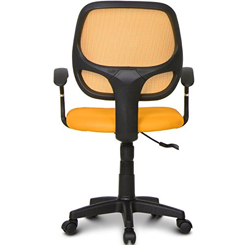 Miadomodo-Sedia-girevole-cameretta-bambini-con-schienale-in-rete-arancione