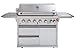 Swiss Grill Z650 Zurich Series Stainless Steel Grill with 6-Piece Burner Unit/Infrared Rear Burner/Rotisserie Kit/Stainless Steel Cart