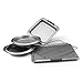Anolon Advanced Nonstick Bakeware Set / Baking Pans with Grips - 5 Piece, Gray,57327,Graphite