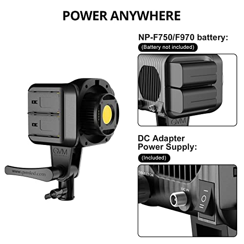 GVM LED Video Light with Softbox, 80W COB Video Light Studio Light with Tripod, Bi-Colour 2700K-7500K Photography Continuous Light for Studio Film Streaming, 44100lux/0.5m CRI97+ 8 Light Effects App Control