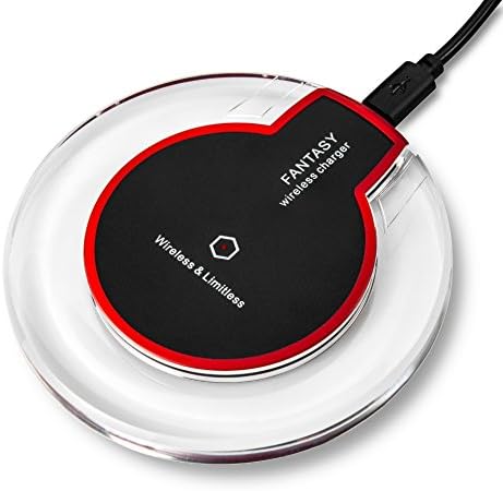 Wireless charger ,Hengxin ultra slim super lightweight wireless charging pad for iphone 8 iphone X Samsung Galaxy S6 S7 Edge S8 IOS android and Google Nexus 7 / 6 / 5 /4 LG G4 and more
