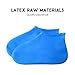 Blue Waterproof Rain Shoe Covers  for Traveling - Durable,Water Resistant,Non slip,Non-toxic,Recyclable,Stretchable Boot Overshoe - Elasticity Gear Galoshes fits for Men Women Kids (Large US 7.5-11)