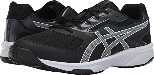 Asics men s upcourt 2 volleyball-shoes, black/white/pha…