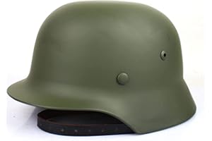 Aifordge Green WWII German Elite Wh Army M35 M1935 Steel Helmet Stahlhelm