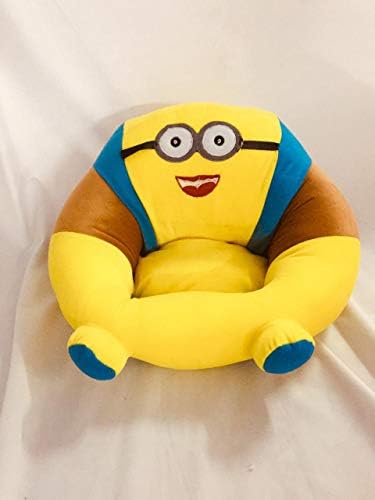 Nik Traders Cotton Toddlers Training Seat Baby Safety Sofa Dining Chair/Learn to Sit Stool, 3-12 Months (Multicolour)