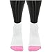 adidas Women's Superlite Speed Mesh Quarter Sock (2-Pair), White/Mono Pink - Pink Glow Marl/Light Onix/Mono Pin, Medium, (Shoe Size 5-10)