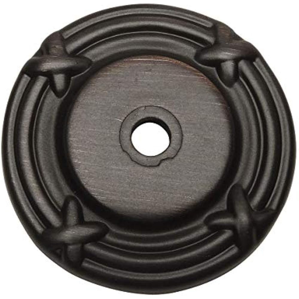 25 Pack 9468ORB Oil Rubbed Bronze Hardware Knob Backplate