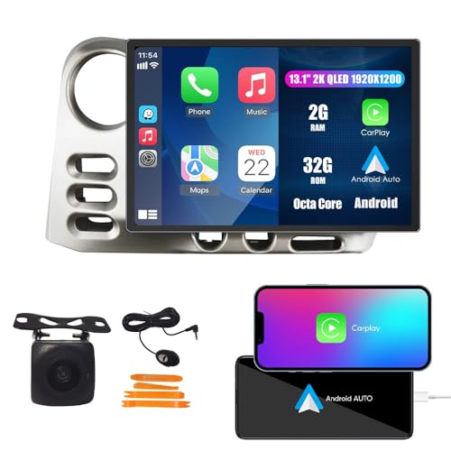 Kunfine Car CarPlay Android Auto Navigation Stereo GPS Radio Reverse Camera Display 13.1